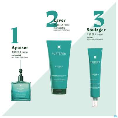 Sie sehen eine Packung Shampoon Furterer Promo Sonderedition Astera Fresh 250ml, Produktbild: 07 Shampoon Furterer Promo Sonderedition Astera Fresh 250ml, A-Nr.: 5868269 - 07