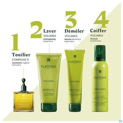 Sie sehen eine Packung Furterer Volumen Pflege Leave-in Schaum 200ml, Produktbild: 11 Furterer Volumen Pflege Leave-in Schaum 200ml, A-Nr.: 5439953 - 11