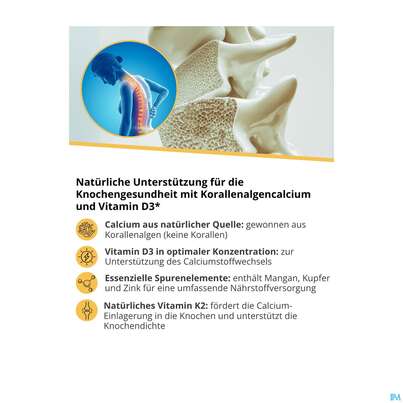 Sie sehen eine Packung Osteo Coral D3 Kapseln Dr.wolz Nr 60652 60st, Produktbild: 12 Osteo Coral D3 Kapseln Dr.wolz Nr 60652 60st, A-Nr.: 4151380 - 12