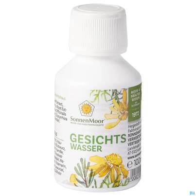 Sie sehen eine Packung Sonnenmoor Gesichtswasser 100ml, Produktbild: 03 Sonnenmoor Gesichtswasser 100ml, A-Nr.: 3634567 - 03