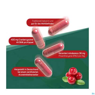 Sie sehen eine Packung Cranberry Lutschtabl Avi 60st, Produktbild: 08 Cranberry Lutschtabl Avi 60st, A-Nr.: 3831121 - 08