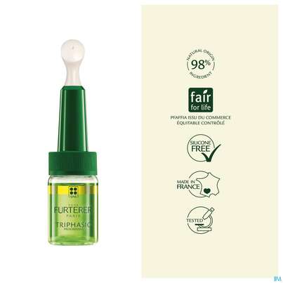 Sie sehen eine Packung Furterer Triphasic Progressive Kur 8 X 5,5ml, Produktbild: 13 Furterer Triphasic Progressive Kur 8 X 5,5ml, A-Nr.: 5439522 - 13