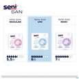 Sie sehen eine Packung Inkontinenz Einlagen Seni San Uni 30st, Produktbild: 05 Inkontinenz Einlagen Seni San Uni 30st, A-Nr.: 3586621 - 05