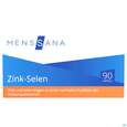 Sie sehen eine Packung Zink Kapseln +selen Menssana 90st, Produktbild: 01 Zink Kapseln +selen Menssana 90st, A-Nr.: 3083110 - 01