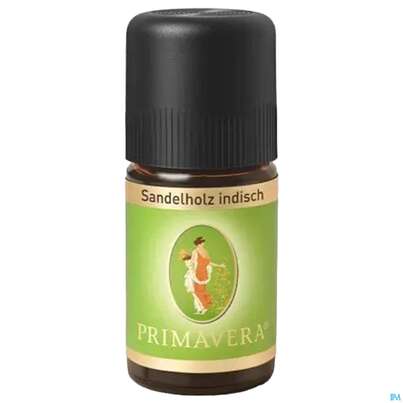 Sie sehen eine Packung Aetherische Oele Primavera Sandelholz Indisch 5ml, Produktbild: 02 Aetherische Oele Primavera Sandelholz Indisch 5ml, A-Nr.: 2583922 - 02