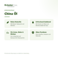 Sie sehen eine Packung China Öl 100 ml, Produktbild: 02 China Öl 100 ml, A-Nr.: 4319626 - 02