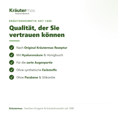 Sie sehen eine Packung Hyaluron Augencreme 15 ml, Produktbild: 04 Hyaluron Augencreme 15 ml, A-Nr.: 4318897 - 04