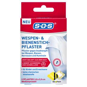 SOS Wespen&amp;amp;Bienenstich-Pflaster 5ST, A-Nr.: 6147431 - 01