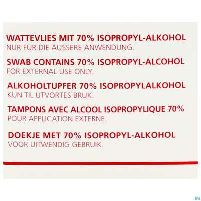 Sie sehen eine Packung Alkoholtupfer Alkotip 70% 250st, Produktbild: 06 Alkoholtupfer Alkotip 70% 250st, A-Nr.: 2662053 - 06