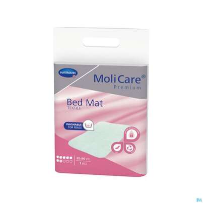 Sie sehen eine Packung Inkontinenz Molicare Premium/bed/mat/textile 7 Tropfen 85x90cm 1st, Produktbild: 03 Inkontinenz Molicare Premium/bed/mat/textile 7 Tropfen 85x90cm 1st, A-Nr.: 5225933 - 03