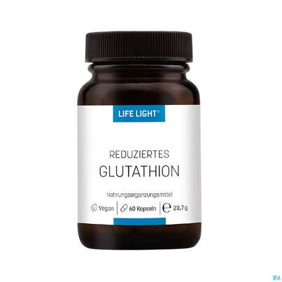 Sie sehen eine Packung Life Light Kapseln Gsh Red.l-glutathion 60st, Produktbild: 01 Life Light Kapseln Gsh Red.l-glutathion 60st, A-Nr.: 4037862 - 01