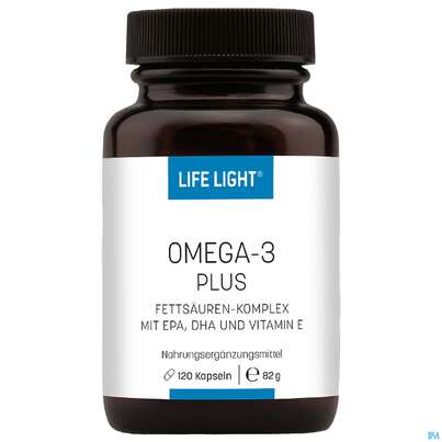 Sie sehen eine Packung Omega -3 Kapseln Life Light 120st, Produktbild: 02 Omega -3 Kapseln Life Light 120st, A-Nr.: 3157564 - 02