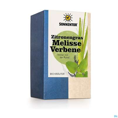 Sie sehen eine Packung Sonnentor Bio Zitronengras/melisse- Verbene Beutel 02348 18st, Produktbild: 01 Sonnentor Bio Zitronengras/melisse- Verbene Beutel 02348 18st, A-Nr.: 5988743 - 01