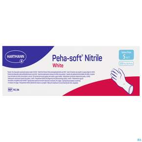 Untersuchungshandschuhe Peha/soft/puderfrei Nitrile Unsteril White S 200st, A-Nr.: 3994030 - 01
