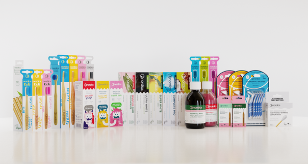 Nordics Öko Zahnbürsten Bambus Sparpack 4x Erwachsene, A-Nr.: 5666873 - 02