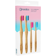 Nordics Öko Zahnbürsten Bambus Family Pack 2x Erwachsene 2x Kids, A-Nr.: 5666867 - 01
