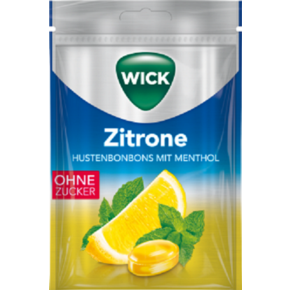 WICK ZITRONE &amp;amp; MENTHOL zfr. 72g, Btl., A-Nr.: 4078890 - 01