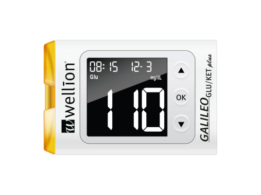 Sie sehen eine Packung WELL10-03EKW Wellion GALILEO GLU/KET PLUS Set weiß (mit Auswurftaste) mg/dl, Produktbild: 01 WELL10-03EKW Wellion GALILEO GLU/KET PLUS Set weiß (mit Auswurftaste) mg/dl, A-Nr.: 4553581 - 01