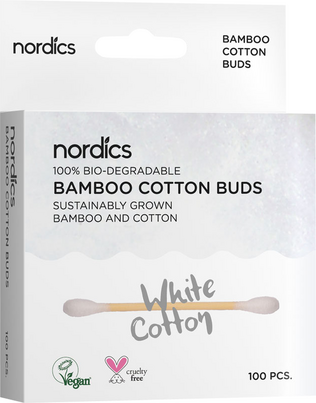 Nordics Bio Kosmetikstächen Bambus Weiß, A-Nr.: 5332161 - 01
