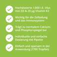 Sie sehen eine Packung Casida Vitamin D3 + K2 Tropfen, Produktbild: 03 Casida Vitamin D3 + K2 Tropfen, A-Nr.: 5339022 - 03