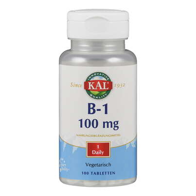 Supplementa Vitamin B1 Thiamin 100 mg Tabletten, A-Nr.: 5396132 - 01