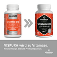 Sie sehen eine Packung Vitamaze Vitamin B12 1000mcg hochdosiert +Vit. B9 u. B6 vegan, Produktbild: 02 Vitamaze Vitamin B12 1000mcg hochdosiert +Vit. B9 u. B6 vegan, A-Nr.: 5179386 - 02