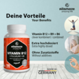 Sie sehen eine Packung Vitamaze Vitamin B12 1000mcg hochdosiert +Vit. B9 u. B6 vegan, Produktbild: 03 Vitamaze Vitamin B12 1000mcg hochdosiert +Vit. B9 u. B6 vegan, A-Nr.: 5179386 - 03
