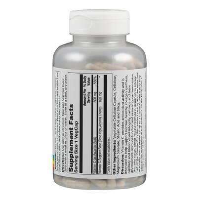 Supplementa Vitamin C 500 mg mit Hagebutte &amp; Acerola, verz. Abgabe Kapseln, A-Nr.: 5574898 - 02