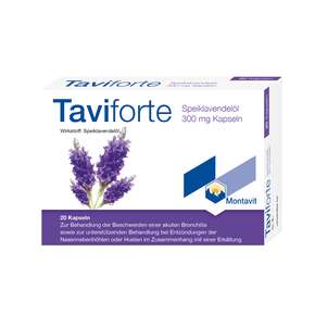 Sie sehen eine Packung Taviforte Kapseln, Produktbild: 01 Taviforte Kapseln, A-Nr.: 4956008 - 01