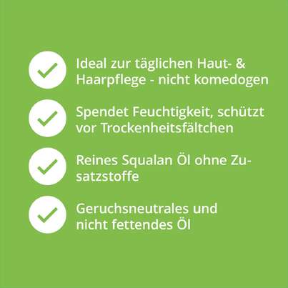 Sie sehen eine Packung Casida Squalan Öl Haut & Haare, Produktbild: 03 Casida Squalan Öl Haut & Haare, A-Nr.: 5423260 - 03