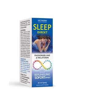 Sie sehen eine Packung SLEEP DIREKT Spray METANORM®, Produktbild: 01 SLEEP DIREKT Spray METANORM®, A-Nr.: 5452646 - 01