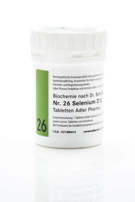 Sie sehen eine Packung Schüßler Salz Adler Nr. 26 D12 Tabletten, Produktbild: 01 Schüßler Salz Adler Nr. 26 D12 Tabletten, A-Nr.: 2630030 - 01