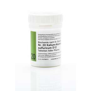 Sie sehen eine Packung Schüßler Salz Adler Nr. 20 D12 Tabletten, Produktbild: 01 Schüßler Salz Adler Nr. 20 D12 Tabletten, A-Nr.: 2263531 - 01