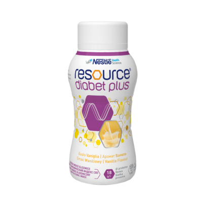 Sie sehen eine Packung Resource® Diabet Plus, Produktbild: 01 Resource® Diabet Plus, A-Nr.: 4383788 - 01
