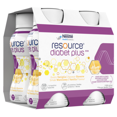 Sie sehen eine Packung Resource® Diabet Plus, Produktbild: 03 Resource® Diabet Plus, A-Nr.: 4383788 - 03