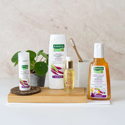 Sie sehen eine Packung RAUSCH Amaranth REPAIR-SPÜLUNG, Produktbild: 03 RAUSCH Amaranth REPAIR-SPÜLUNG, A-Nr.: 4302666 - 03