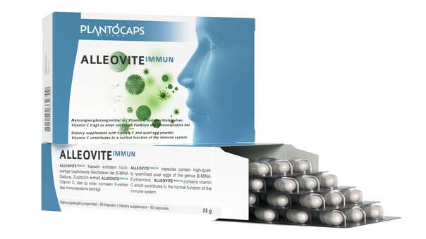 Sie sehen eine Packung plantoCAPS ALLEOVITE IMMUN Kapseln, Produktbild: 02 plantoCAPS ALLEOVITE IMMUN Kapseln, A-Nr.: 4605562 - 02