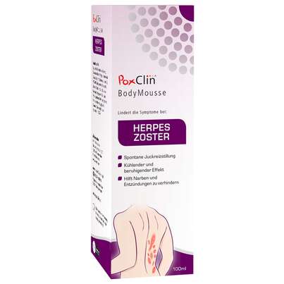Sie sehen eine Packung PoxClin Herpes Zoster, Produktbild: 01 PoxClin Herpes Zoster, A-Nr.: 5066742 - 01