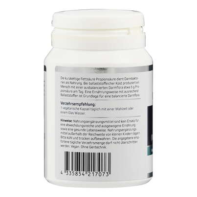 Supplementa Propionsäure 500 mg Kapseln, A-Nr.: 5596977 - 03