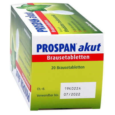 Prospan® akut Brausetabletten, A-Nr.: 1347042 - 01