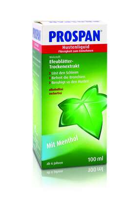 Prospan® Hustenliquid in der Flasche, A-Nr.: 4473511 - 01