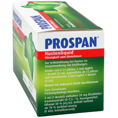 Prospan® Hustenliquid in der Flasche, A-Nr.: 4473511 - 02