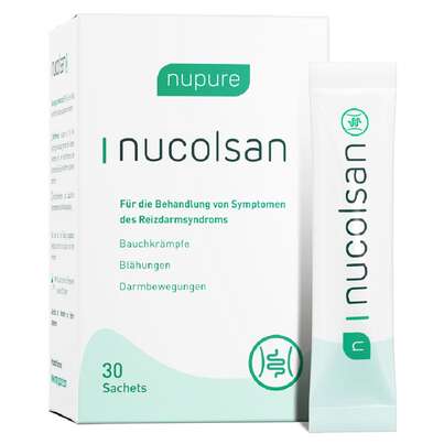 Sie sehen eine Packung Nupure nucolsan bei Reizdarm, Produktbild: 01 Nupure nucolsan bei Reizdarm, A-Nr.: 5778891 - 01
