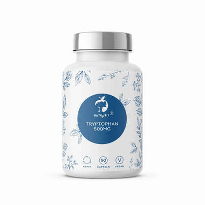 Sie sehen eine Packung Naturvit ® L-Tryptophan 500mg, Produktbild: 01 Naturvit ® L-Tryptophan 500mg, A-Nr.: 5666436 - 01