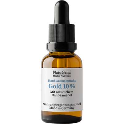 NatuGena Hanf-Aromaextrakt Gold 10 % Öl, A-Nr.: 5404096 - 01