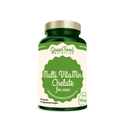 GreenFood Nutrition Multi VitaMin Chelate für Männer 90 Kapseln, A-Nr.: 5634459 - 01