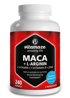 Vitamaze Maca 4:1 hochdosiert +L-Arginin, A-Nr.: 5179274 - 01