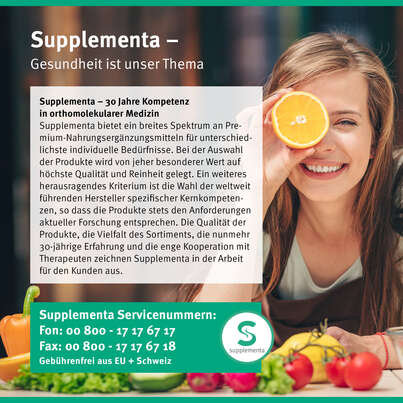 Sie sehen eine Packung Supplementa Methyl-Folate Metafolin® 1000 µg Tabletten, Produktbild: 03 Supplementa Methyl-Folate Metafolin® 1000 µg Tabletten, A-Nr.: 5395747 - 03