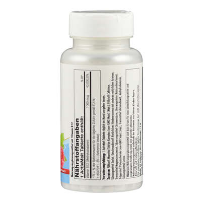 Supplementa Methylcobalamin Vitamin B12 ActivMelt Lutschtabletten, A-Nr.: 5396445 - 02