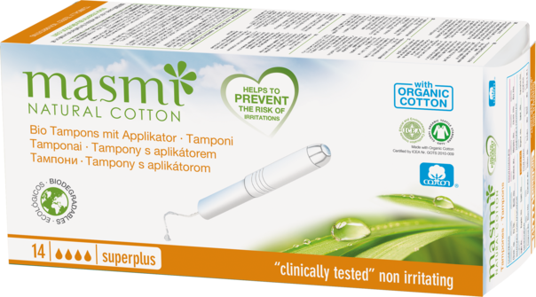 Masmi Organic Care - Bio Tampons Super Plus mit Applikator, A-Nr.: 4368866 - 01